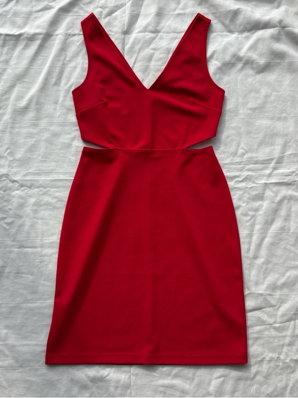 Express Red Cutout Mini Dress